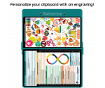 WhiteCoat Clipboard® - Teal Child Life Specialist Edition